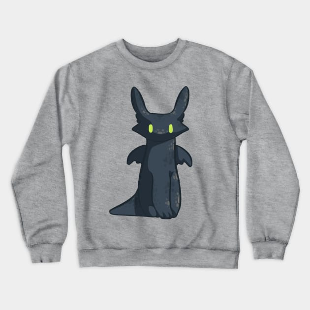 Simple Toothless Crewneck Sweatshirt by larkspurhearts